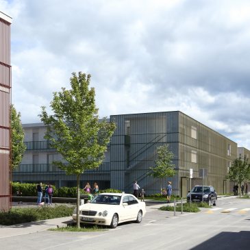 Renderirana slika objekta po izgradnji iz strani glavne ceste